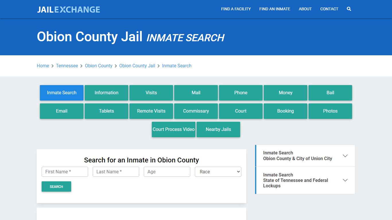 Obion County Jail, TN Inmate Search: Roster & Mugshots