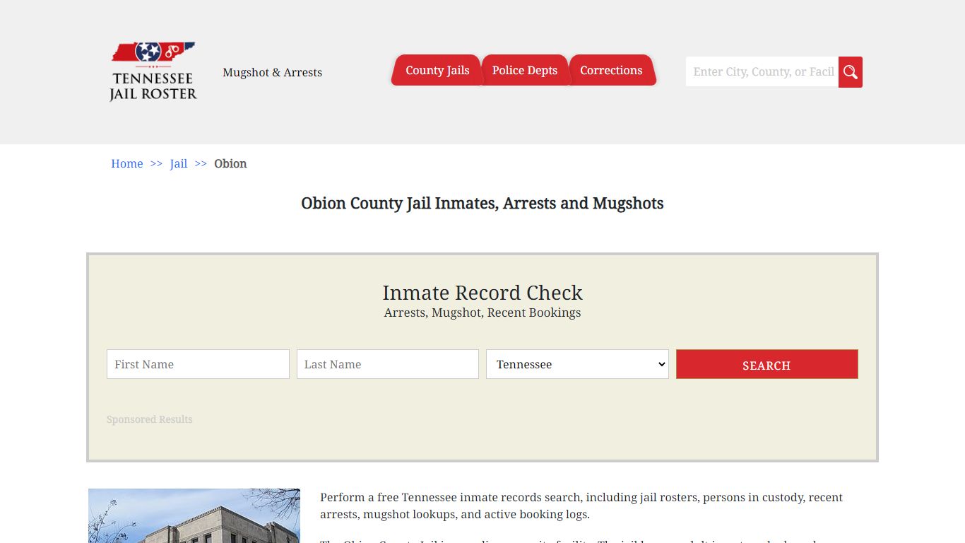 Obion County Jail Inmates, Arrests and Mugshots